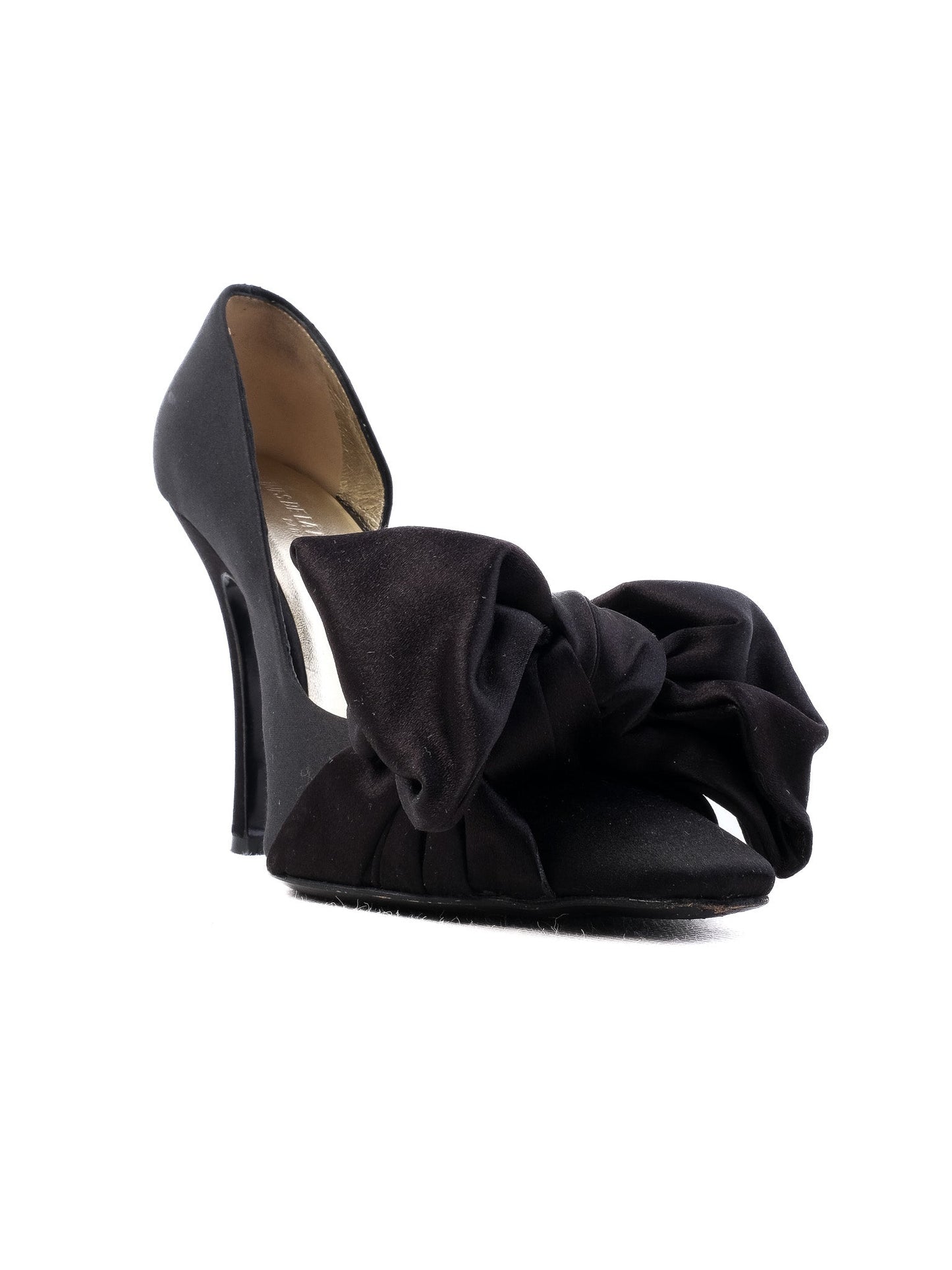 excellent ines de la fressange black stiletto heels size 37