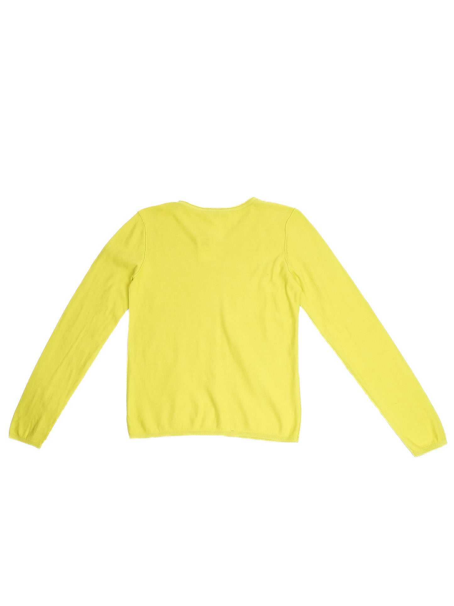 excellent bonpoint yellow cotton sweater for kids size 12