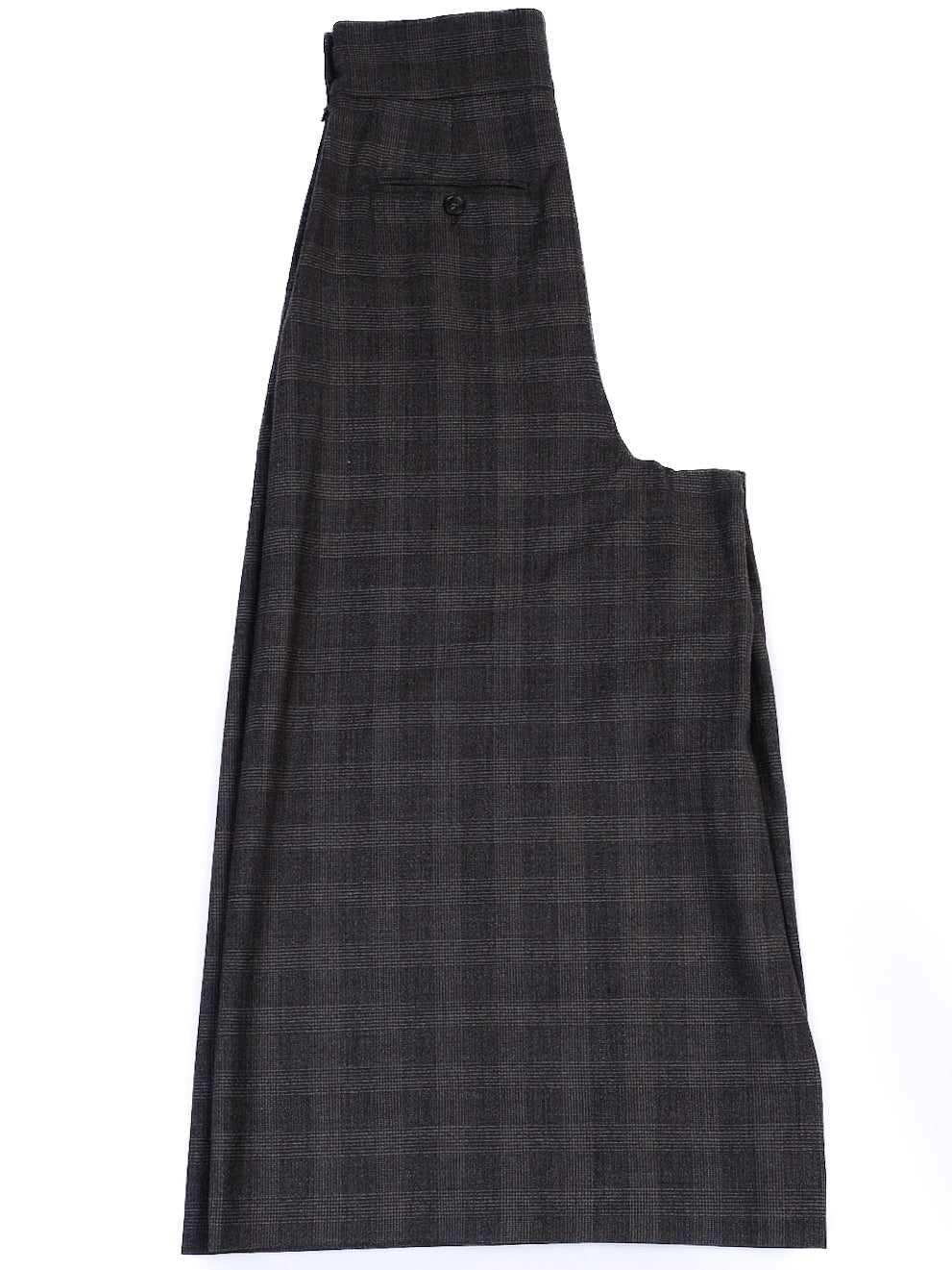 excellent weekend maxmara gray wool wide-leg high-waisted pants xs