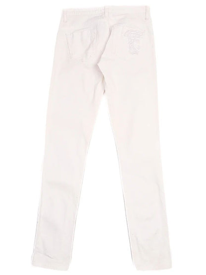 Versace Collection White Cotton Jeans Size XS Perfect Condition