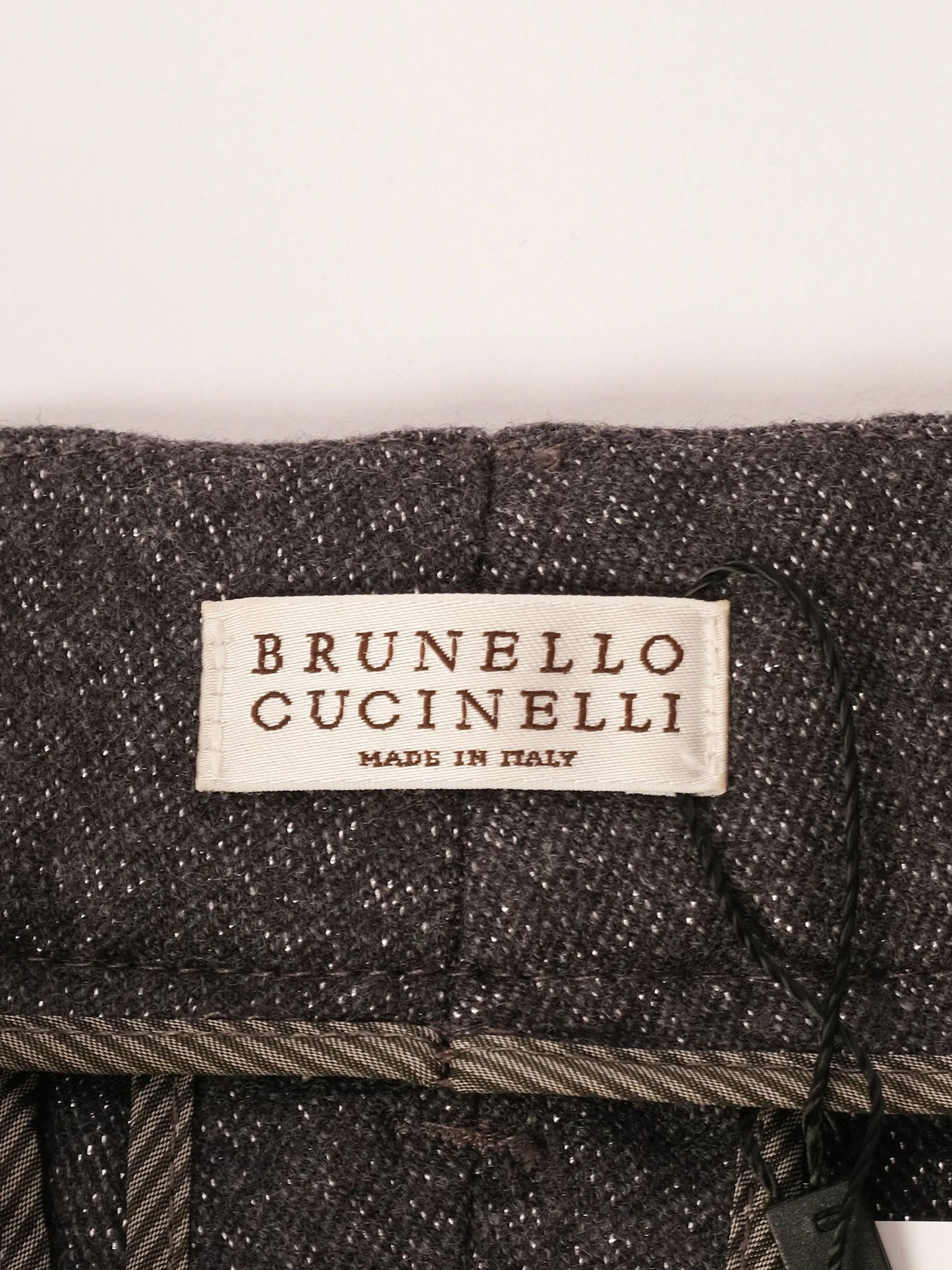 excellent brunello cucinelli gray wool pants size l made in italy