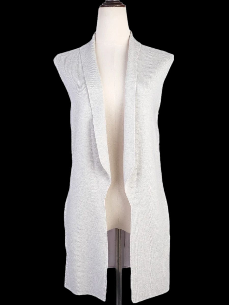 new ted baker gray wool sleeveless vest size xs