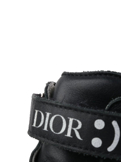 Excellent Dior Black Leather High-Top Sneakers Size 34 for Kids