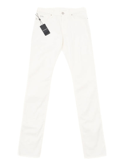 NEW Emporio Armani White Jeans Size M Women's Elastane