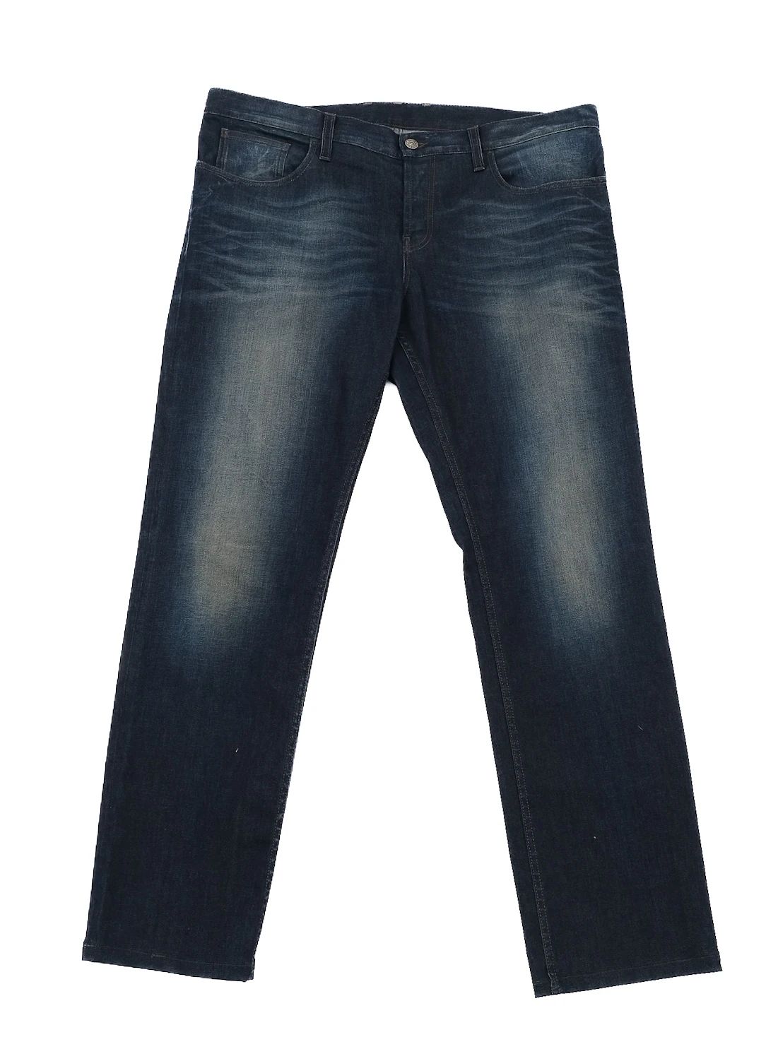 excellent gucci blue cotton jeans size xxl for men