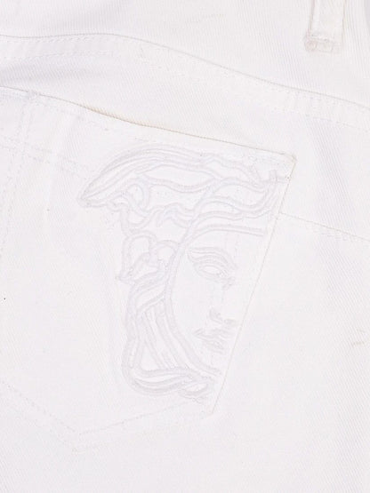 Versace Collection White Cotton Jeans Size XS Perfect Condition