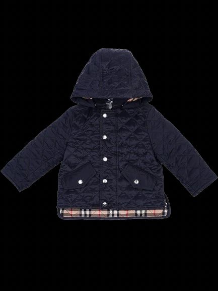new burberry quilted jacket blue nylon size 1 for kids