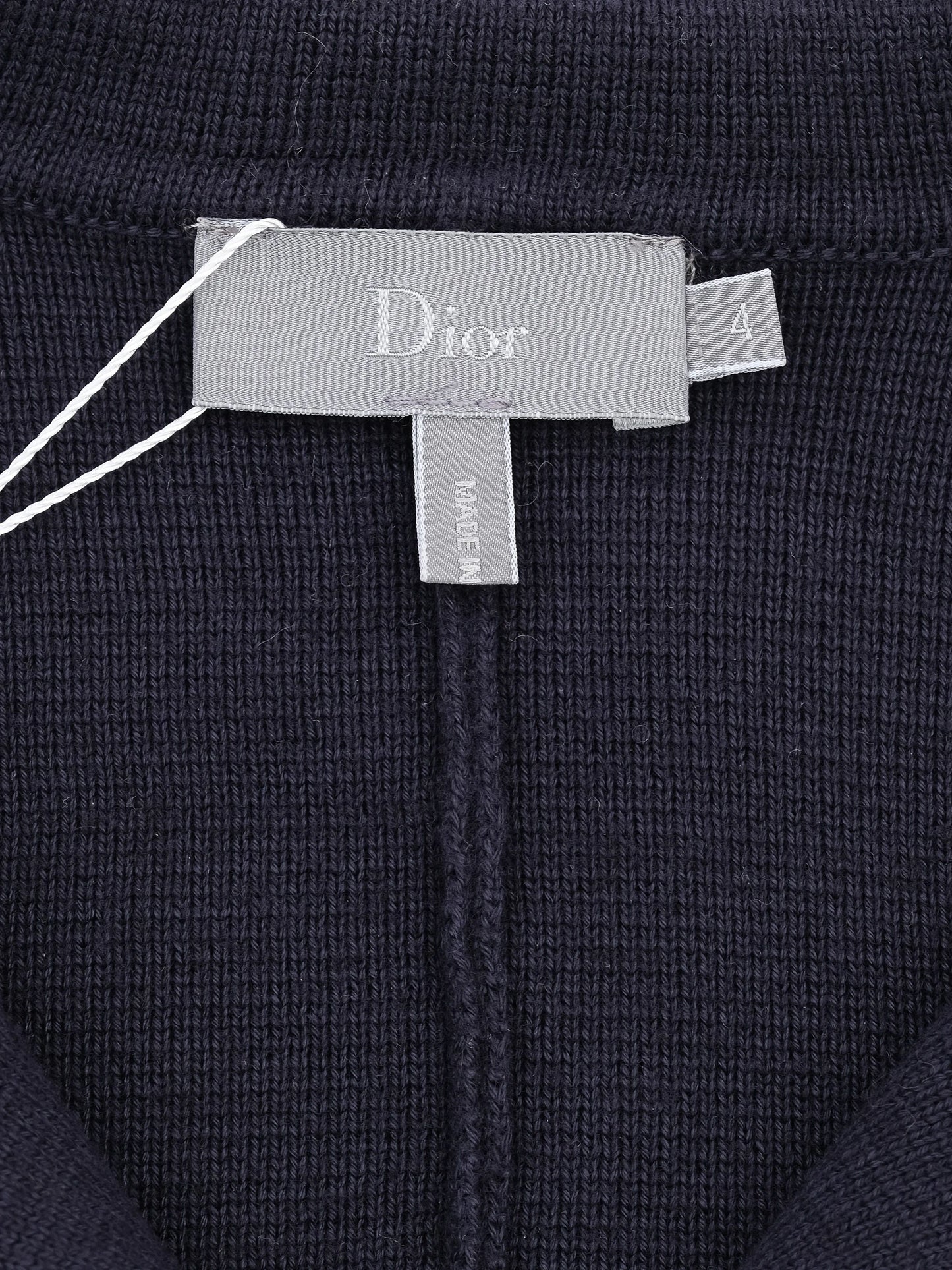 perfect dior blue viscose knitted cardigan jacket size 4 for kids