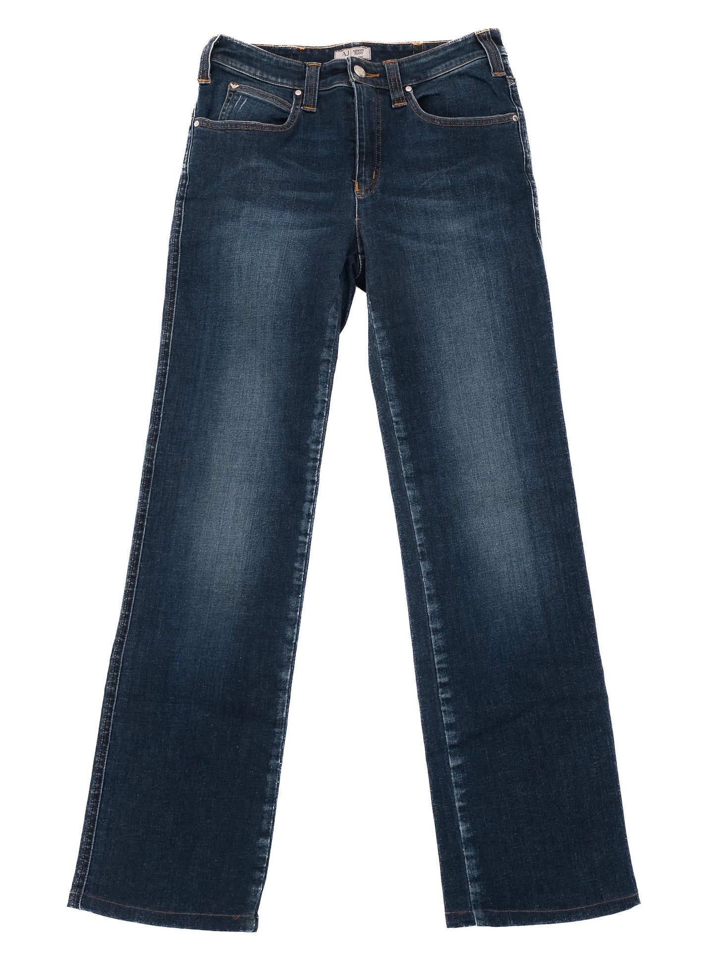 excellent armani jeans blue denim size s for women