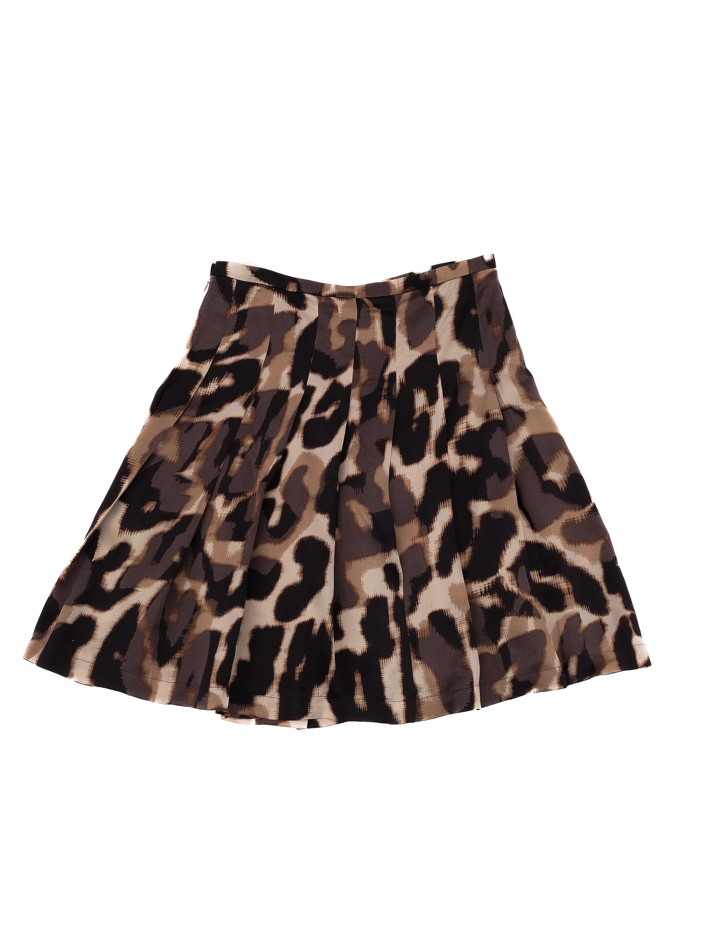 perfect weekend maxmara black silk pleated skirt size m