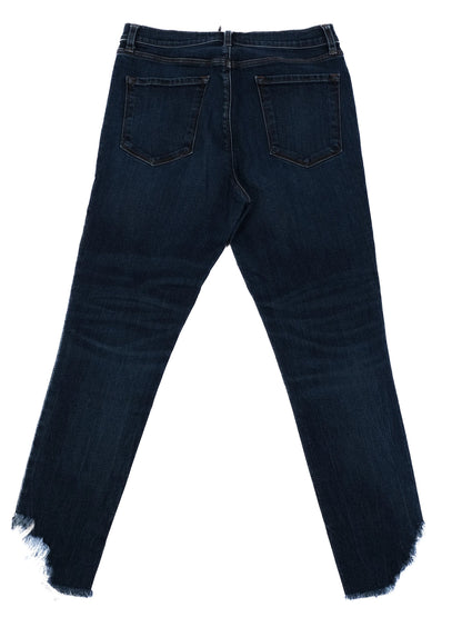 J Brand Women's Blue Frayed Hem Jeans Excellent Condition Size N/A