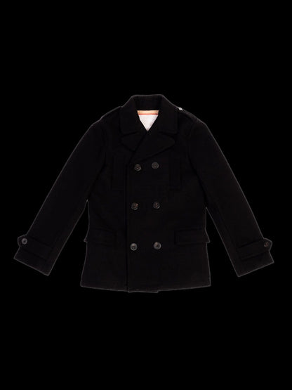 Excellent Burberry Black Wool Peacoat for Kids, Size 10