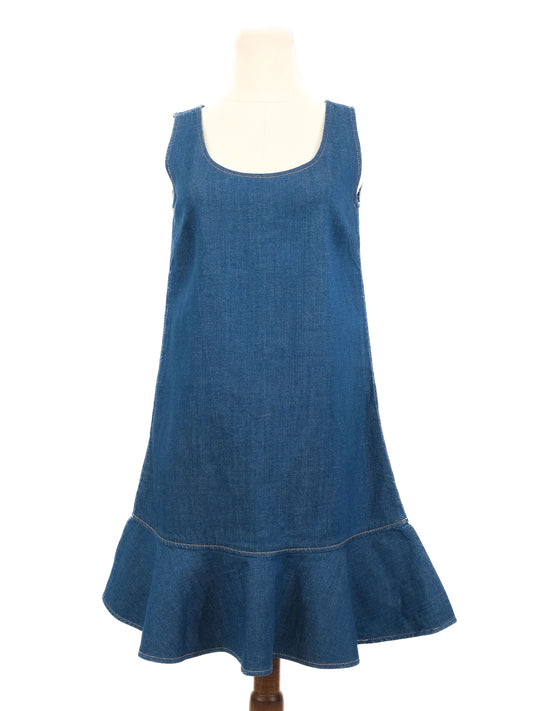 Excellent Dolce Gabbana Sleeveless Denim Dress Blue Size M
