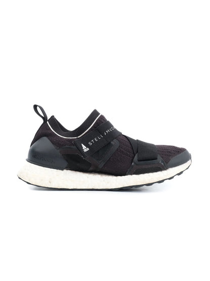 Stella McCartney Black Textile Sneakers Size 37.5 Excellent Condition