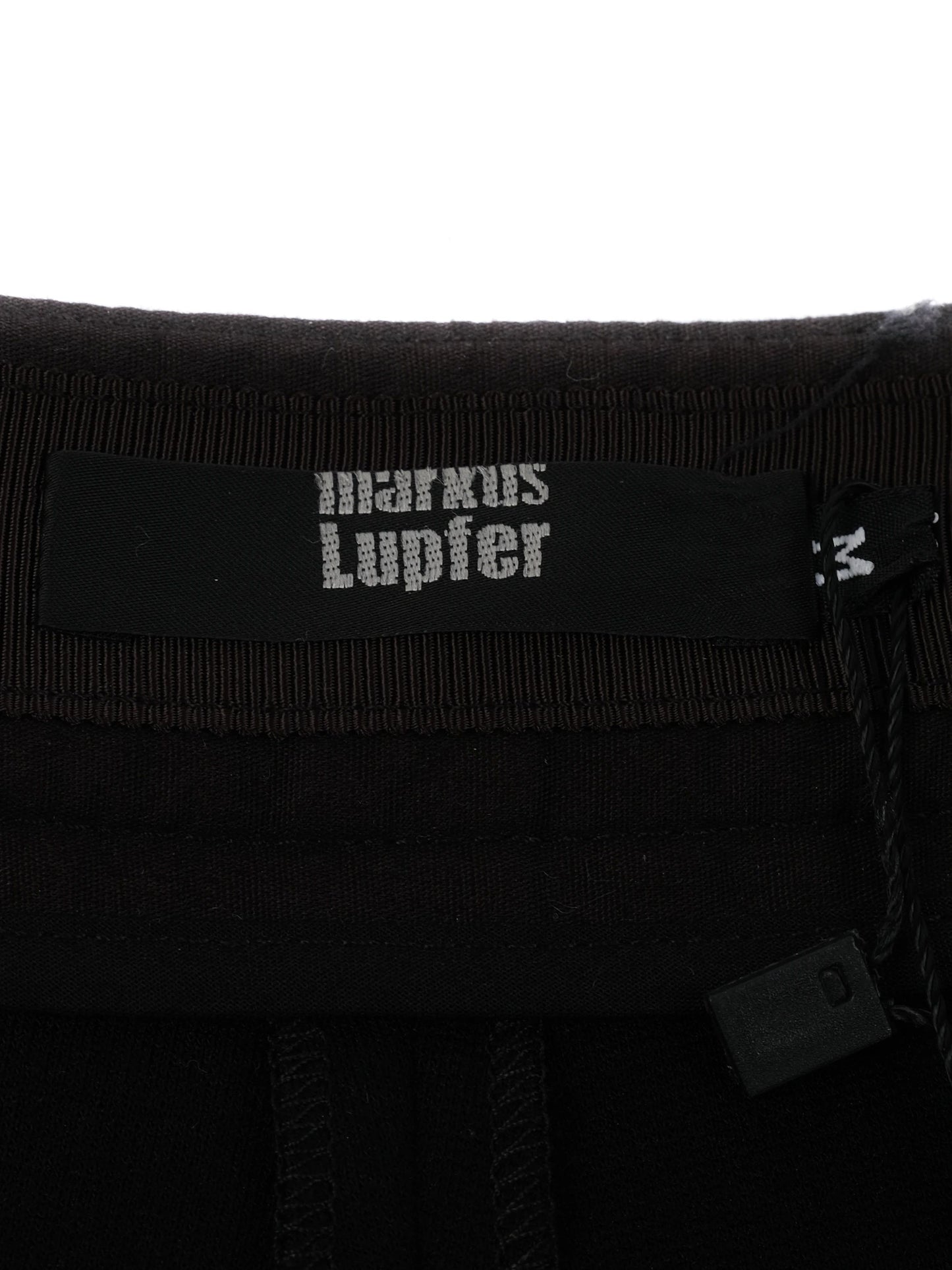 excellent markus lupfer black shorts with blue stripes size m