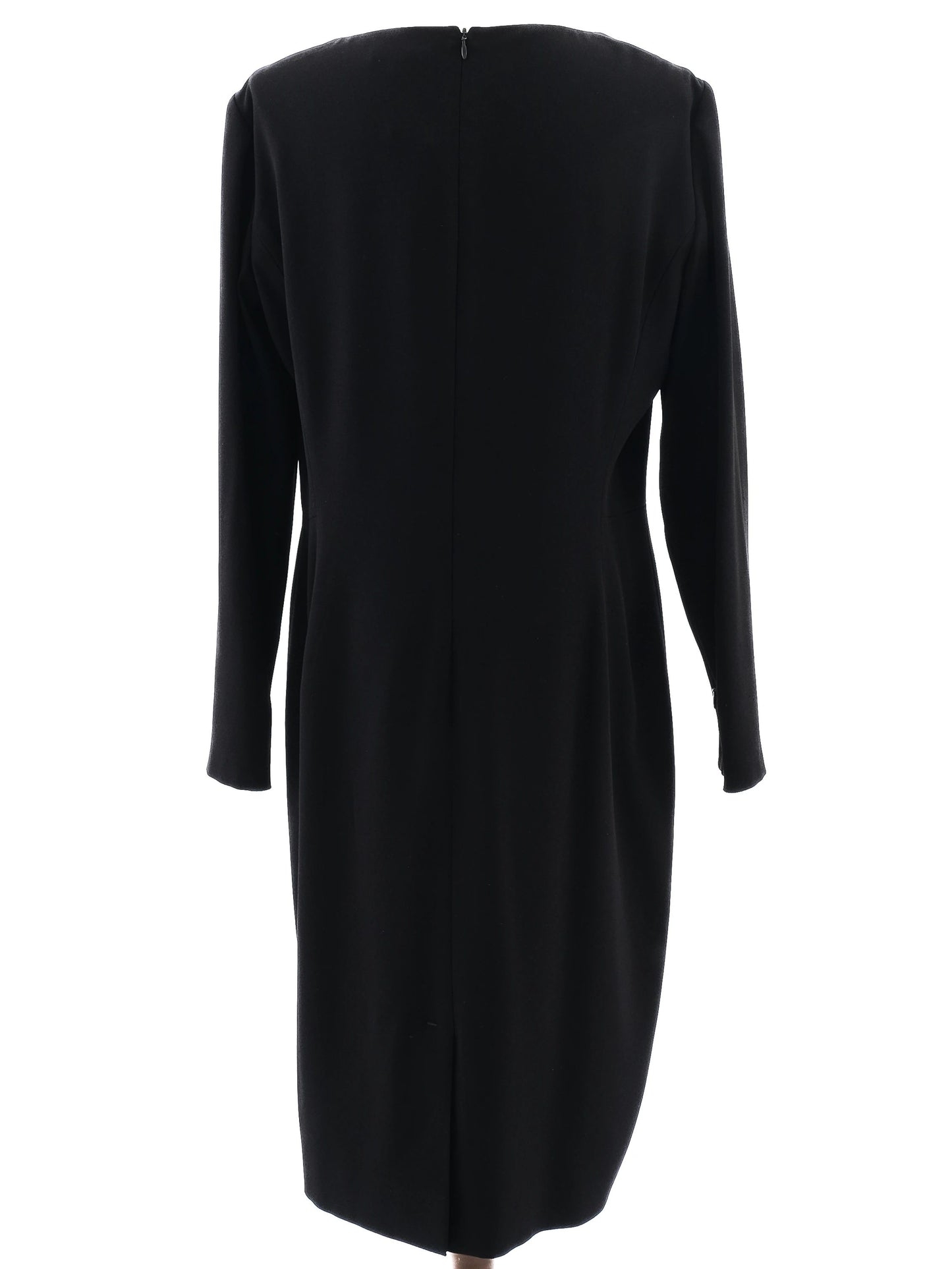excellent paule ka black dress with lace panels size xxl