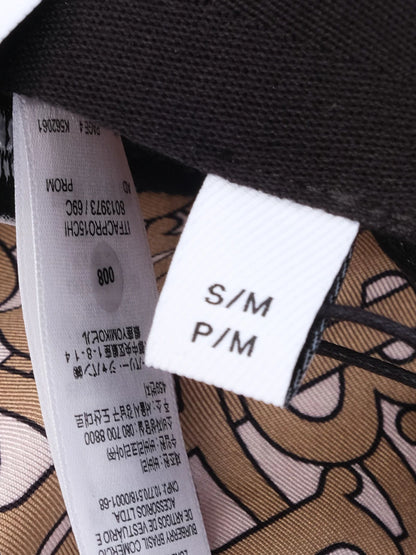NEW Burberry Pink Silk Hat Size S with Interlocking Letter Pattern