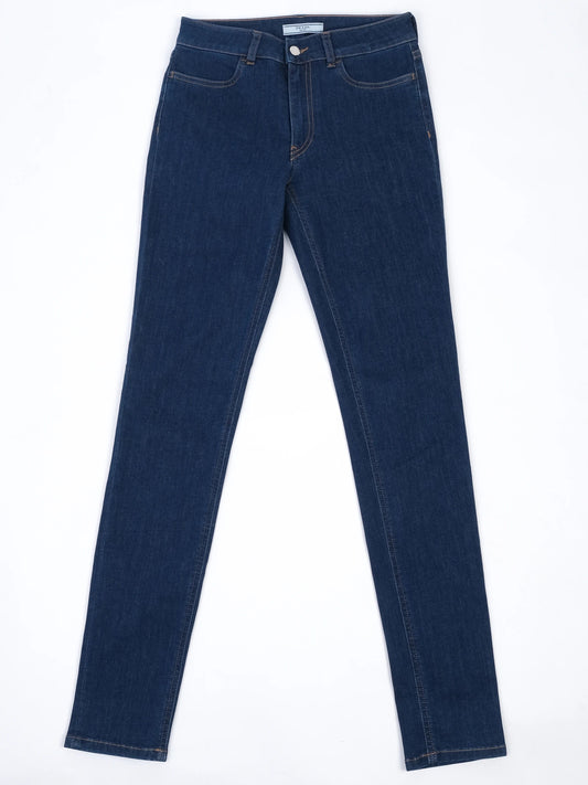 Excellent Prada Dark Blue Jeans Size S Women Elastane