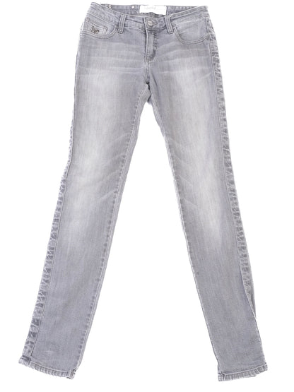 Excellent Blumarine Gray Denim Jeans Size S with Metal Embellishments