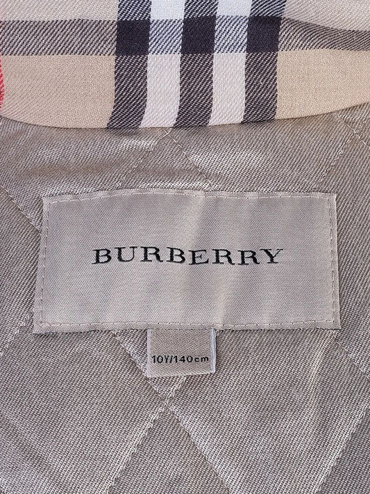Average Burberry Women's Ruffled Beige Jacket Size 10Y/140 cm