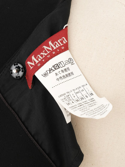 Max Mara Black Triacetate Dress Size S - Excellent Condition