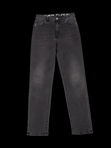 excellent p_jean black polyester jeans size s women