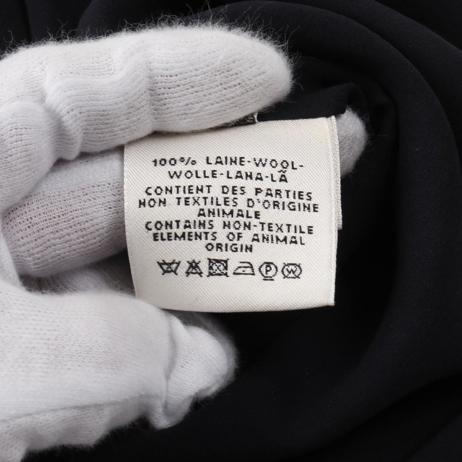 Hermes Dress Wool Black 38