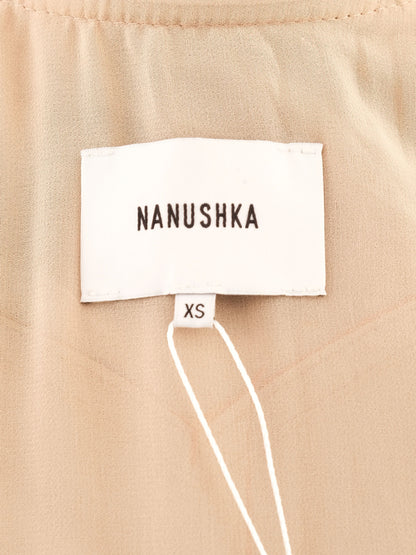 Excellent Nanushka Orange Polyurethane Dress Size XS