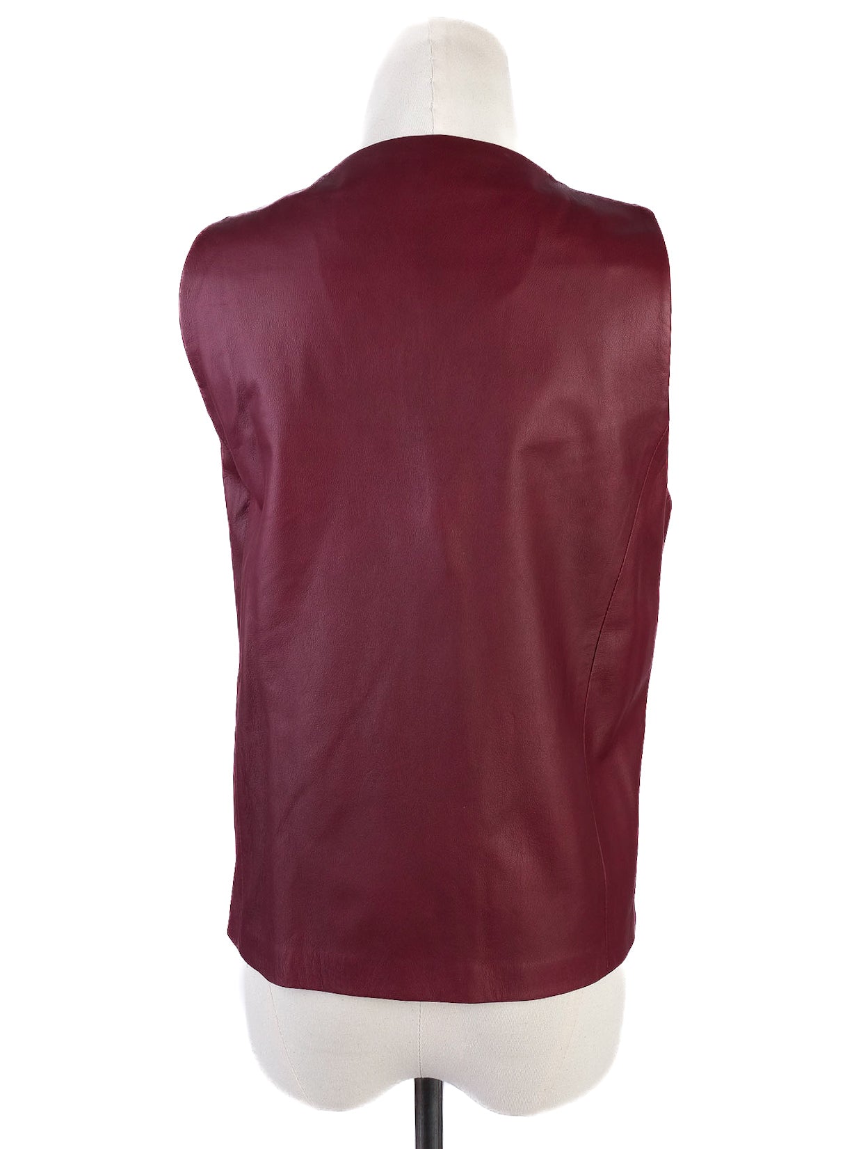 excellent drome red leather two-piece set women size m
