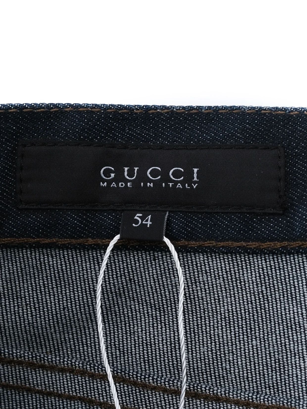 excellent gucci blue cotton jeans size xxl for men