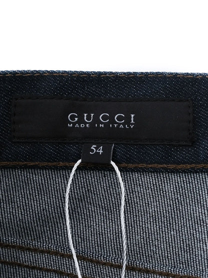 Excellent Gucci Blue Cotton Jeans Size XXL for Men