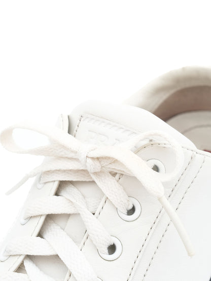 Average Condition Prada White Leather Sneakers Size 36