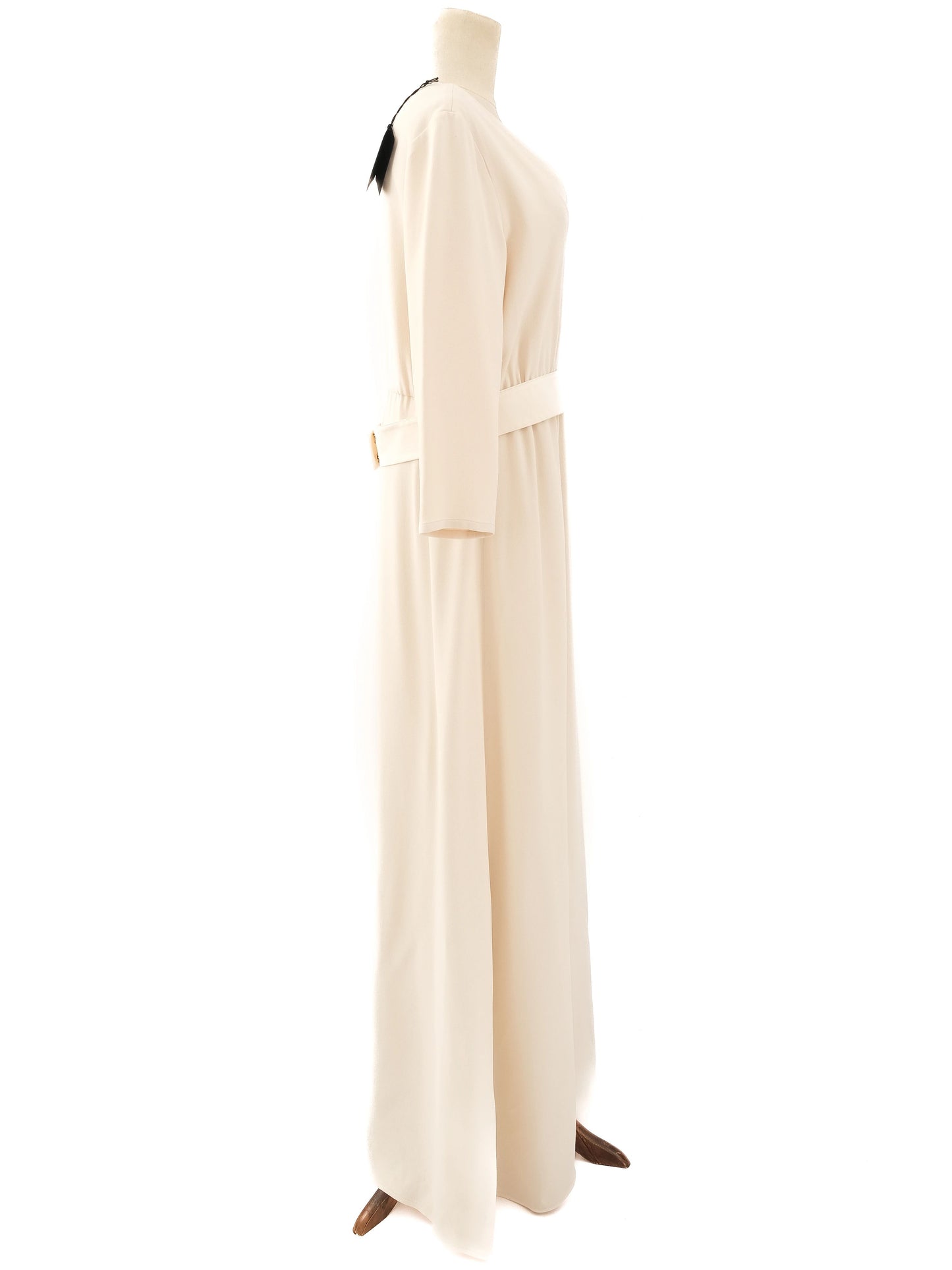 new fabiana filippi yellow viscose dress long sleeve v-neck