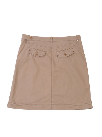 Excellent Hugo Boss Women's Orange Skirt XL with Pockets