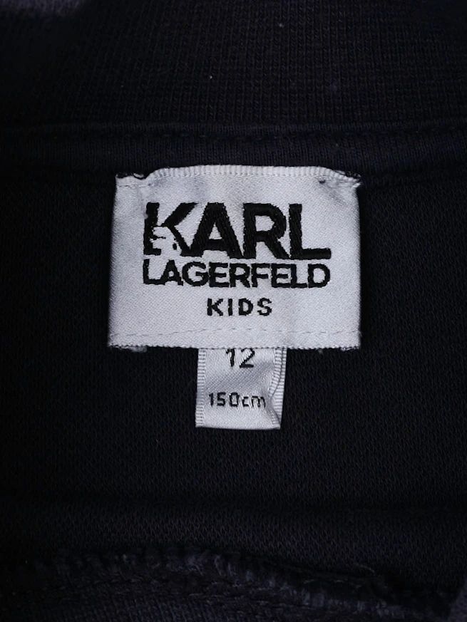 excellent karl lagerfeld kids blue sweatshirt & pants set size 12