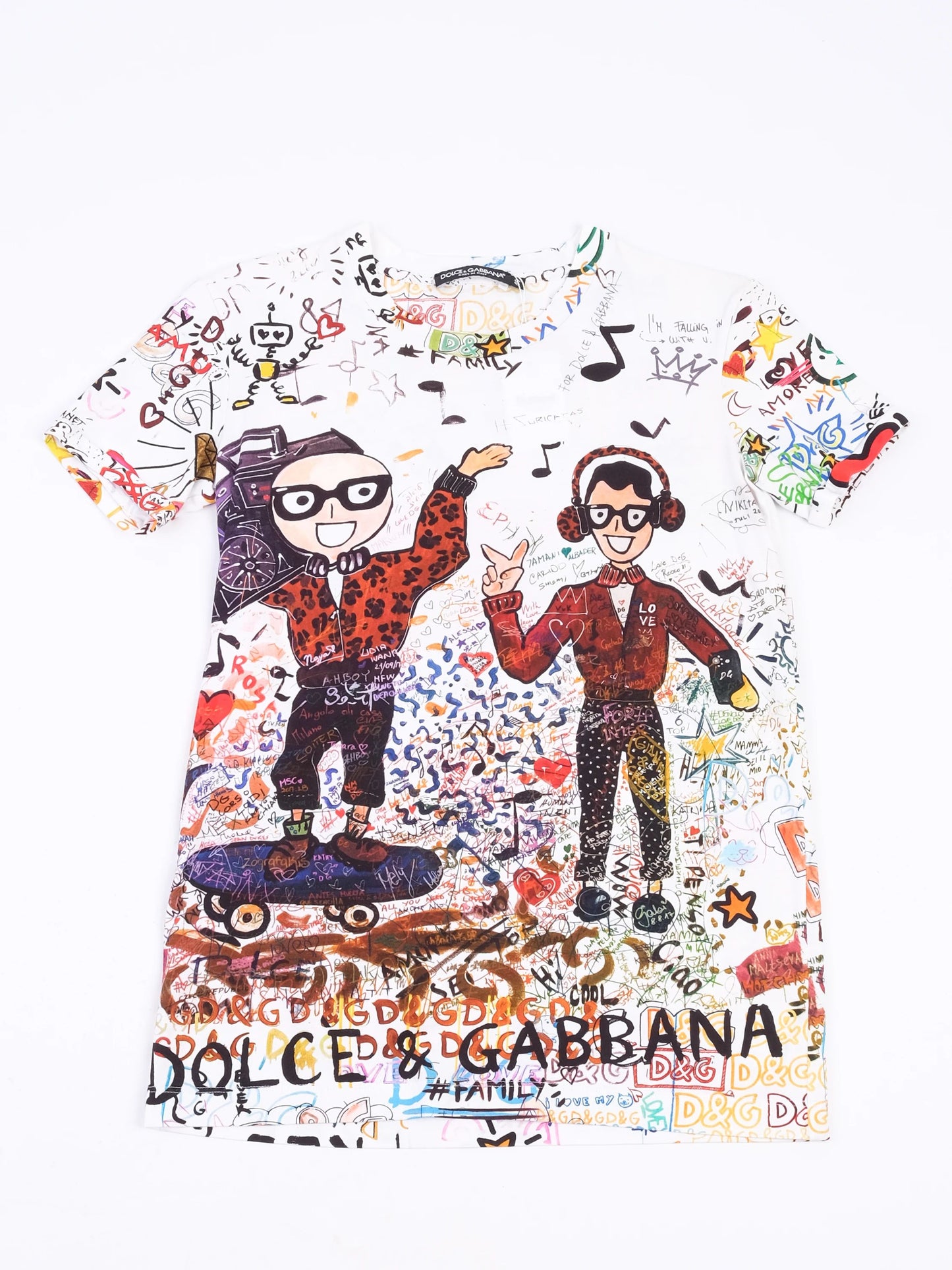excellent dolce gabbana kids t-shirt m multicolor cotton