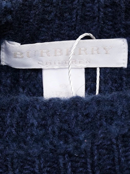 Excellent Burberry Children Blue Wool Sweater Size 8