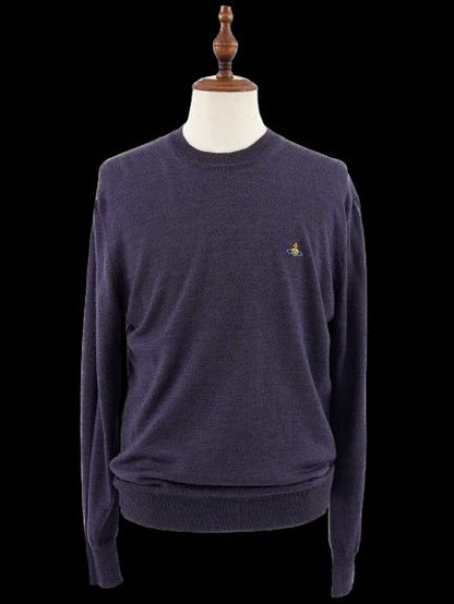 Excellent Vivienne Westwood Men's Blue Wool Sweater Size L