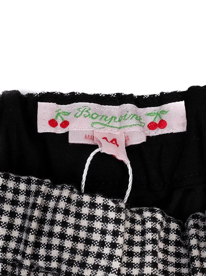 excellent bonpoint checkered pants for kids size 14 combined cotton