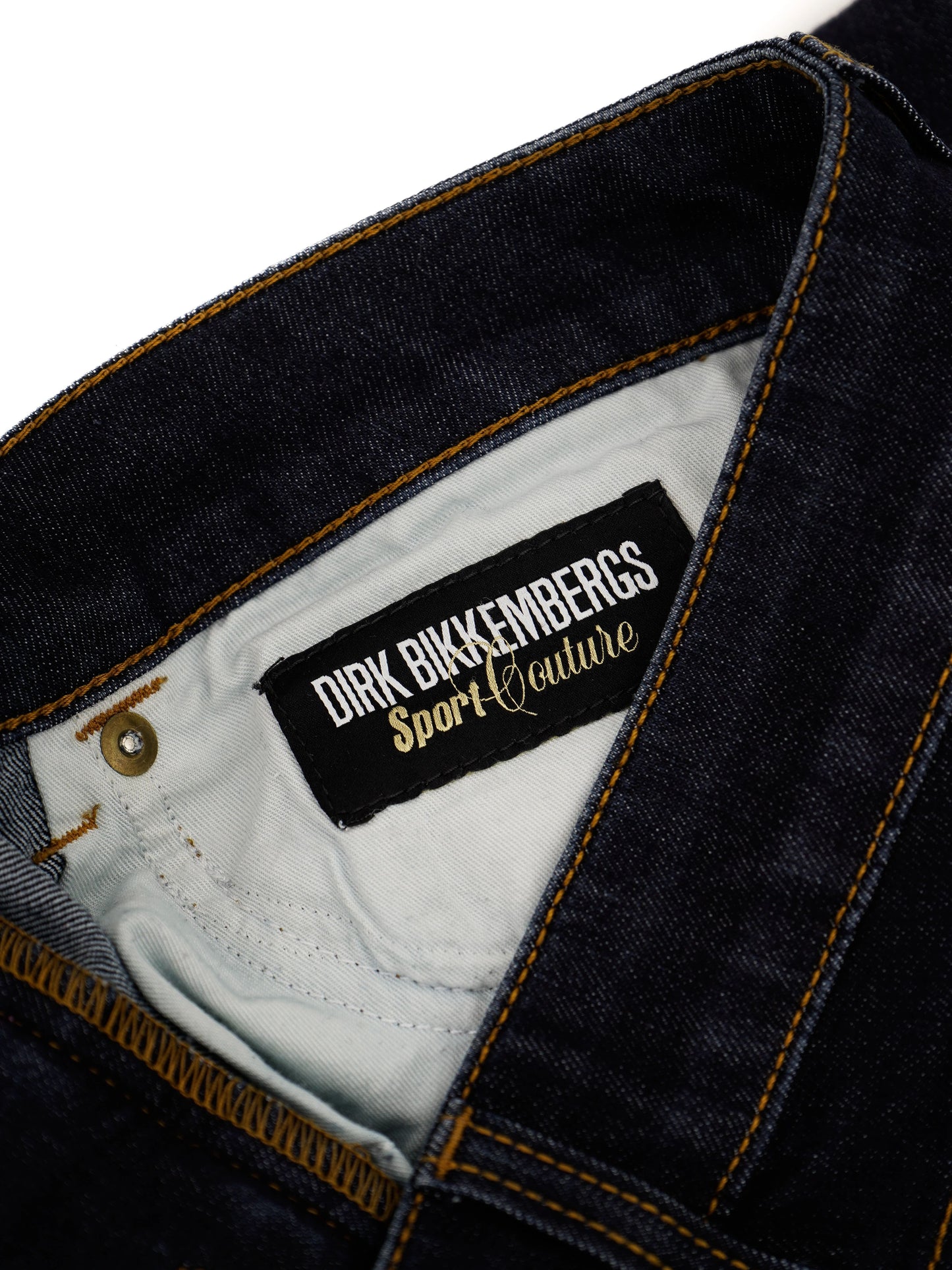 perfect bikkembergs dark blue jeans size s women polyester