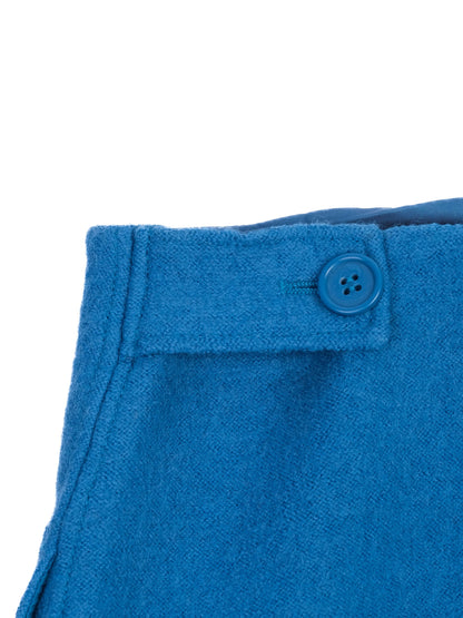 Excellent COS Blue Wool Skirt with Front Pocket Size Info