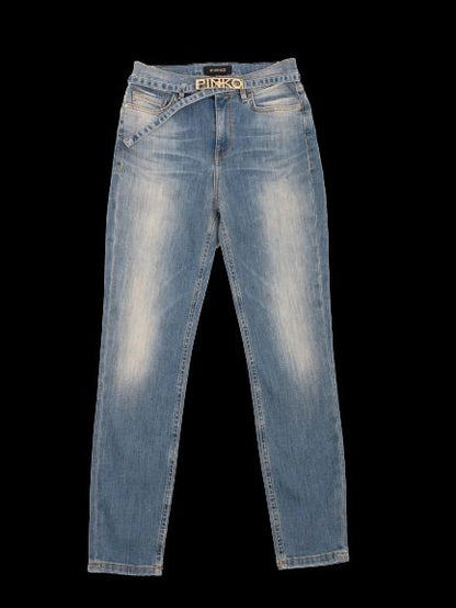 Excellent Pinko Blue Jeans Size S with PINKO Belt