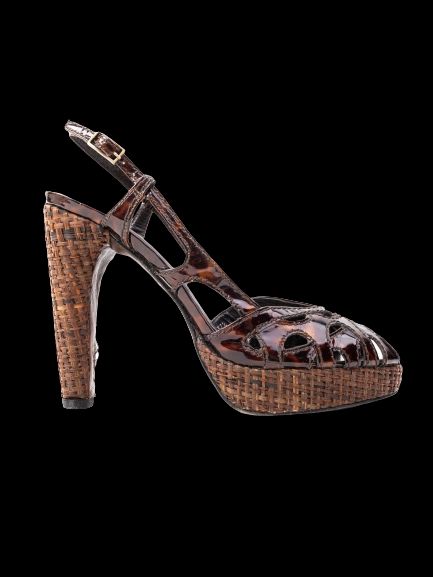 perfect stuart weitzman orange leather high-heeled shoes size 37.5