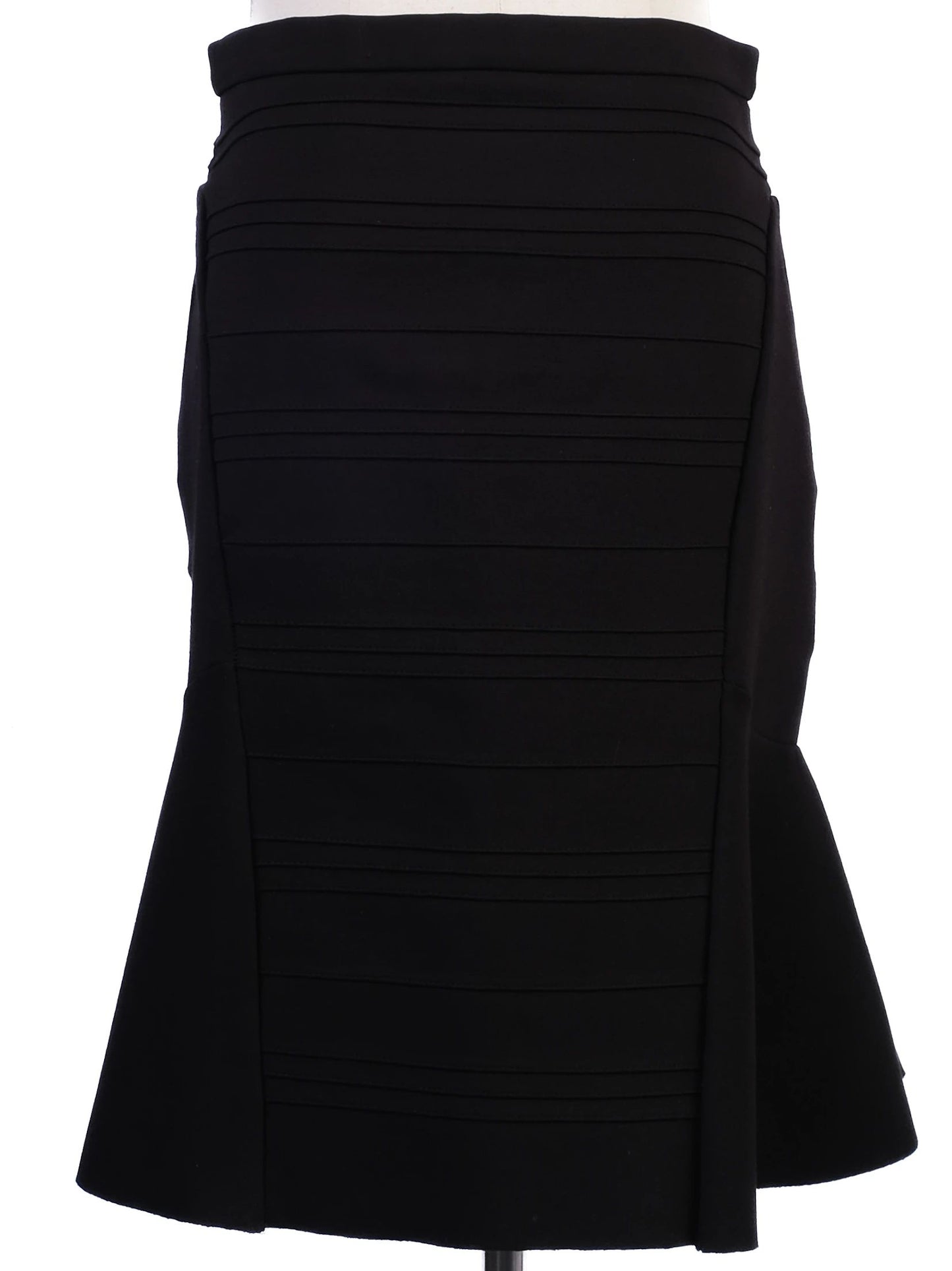 excellent maje black female skirt size m pleated flared hem