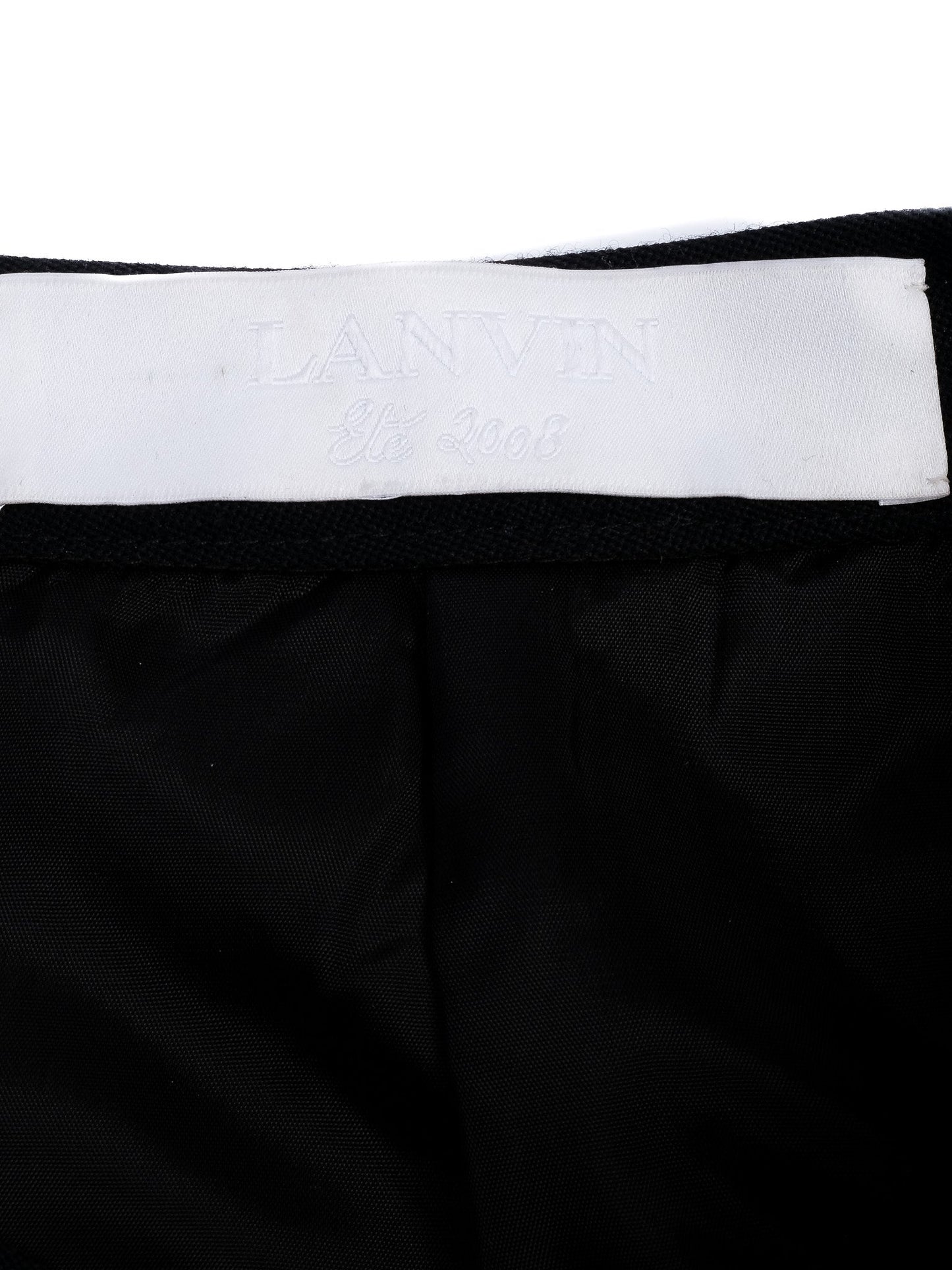 excellent lanvin black cupro dress size m for women