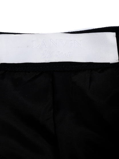 Excellent Lanvin Black Cupro Dress Size M for Women