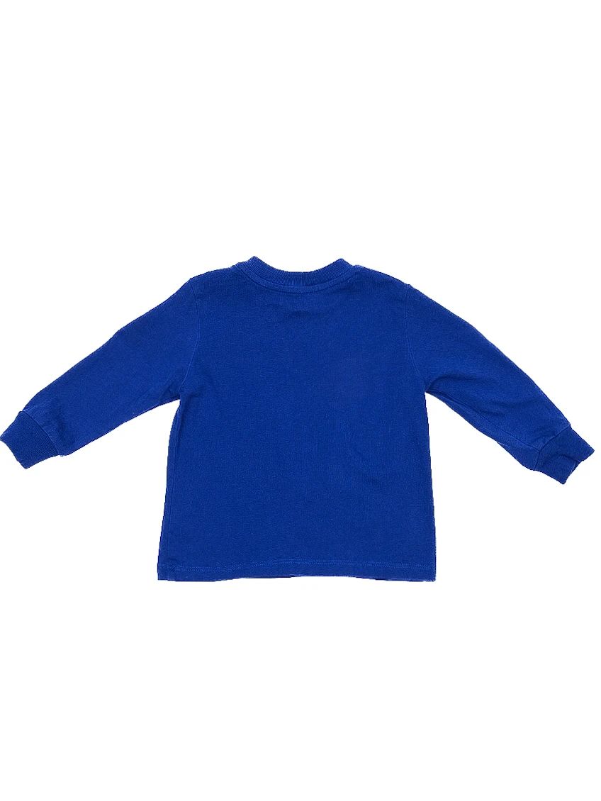 polo ralph lauren blue cotton long-sleeve shirt size 9 months