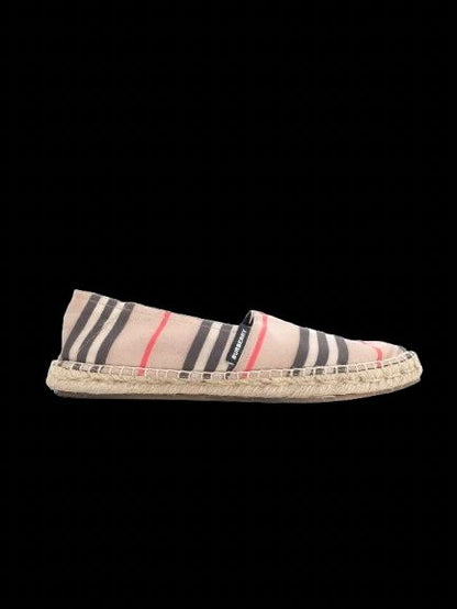 Excellent Burberry Striped Espadrilles Women Combined Textile Size N/A