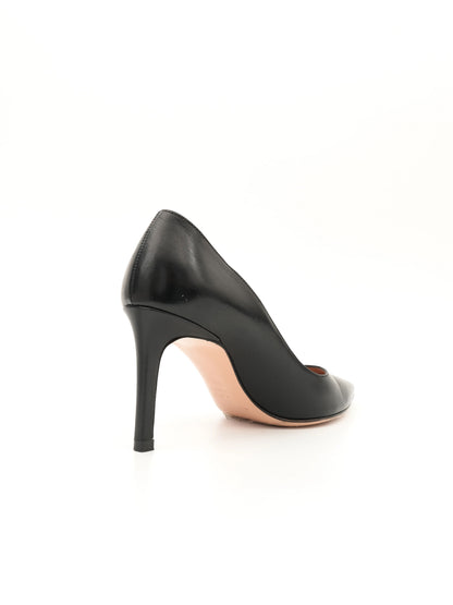 Excellent Roberto Festa Black Leather High-Heeled Shoes Size 36