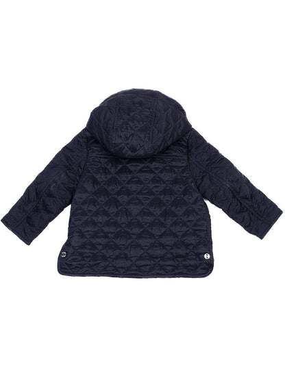 NEW Burberry Quilted Jacket Blue Nylon Size 1 for Kids